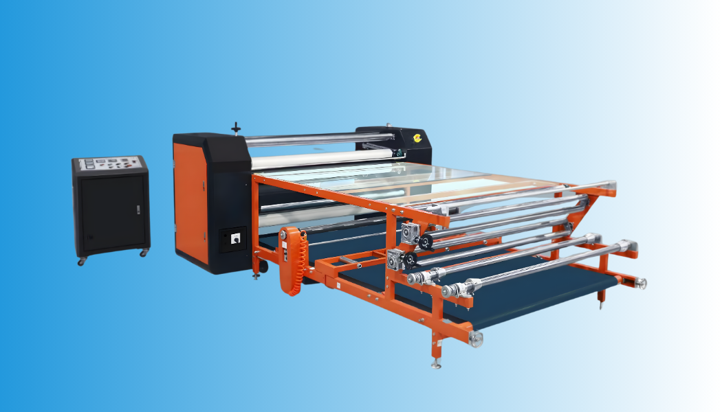 Heat transfer roller machine